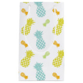 Petit Sac Cadeau Motif d'ananas d'arc-en-ciel (Devant)