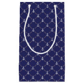 Petit Sac Cadeau Motif d'Ancre (Devant)