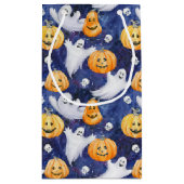 Petit Sac Cadeau Motif d'aquarelle Halloween (Dos)