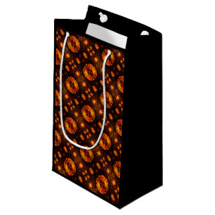 Petit Sac Cadeau Motif d'art abstrait élégant boho moderne or #507