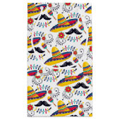 Petit Sac Cadeau Motif d'art populaire mexicain Sombreros, Moustach (Dos)