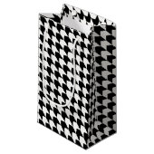 Petit Sac Cadeau Motif de base noir classique (Devant Angle)
