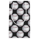 Petit Sac Cadeau Motif de baseball peint (Devant)