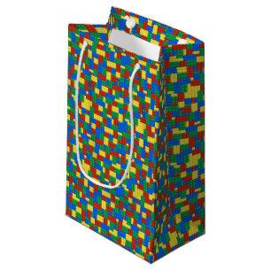 Petit Sac Cadeau Motif de bloc de jouet en brique de construction c