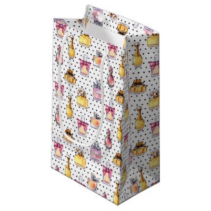 Petit Sac Cadeau Motif de bouteille de Parfum