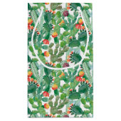 Petit Sac Cadeau Motif de cactus d'aquarelle (Dos)