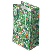 Petit Sac Cadeau Motif de cactus d'aquarelle (Dos Angle)