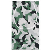 Petit Sac Cadeau Motif de camouflage vert (Dos)