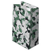 Petit Sac Cadeau Motif de camouflage vert (Dos Angle)