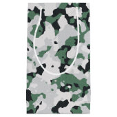 Petit Sac Cadeau Motif de camouflage vert (Devant)