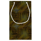 Petit Sac Cadeau Motif de carte d'ordinateur (Dos)