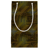 Petit Sac Cadeau Motif de carte d'ordinateur (Devant)