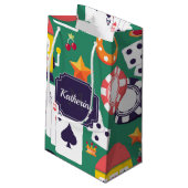 Petit Sac Cadeau Motif de casino (Dos Angle)