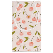 Petit Sac Cadeau Motif de cerise aquarelle (Dos)