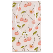 Petit Sac Cadeau Motif de cerise aquarelle (Devant)