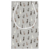 Petit Sac Cadeau Motif de chats (Dos)