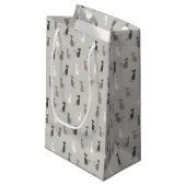 Petit Sac Cadeau Motif de chats (Devant Angle)