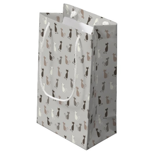 Petit Sac Cadeau Motif de chats (Dos Angle)