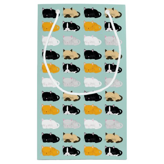 Petit Sac Cadeau Motif de chats (Dos)