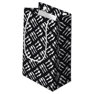 Petit Sac Cadeau Motif de couteau de cuillère de fourchette