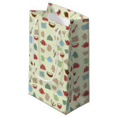 Petit Sac Cadeau Motif de cuisine (Devant Angle)