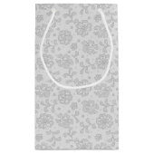 Petit Sac Cadeau Motif de dentelle, cru 1 de fleur (Dos)