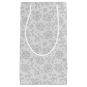 Petit Sac Cadeau Motif de dentelle, cru 1 de fleur (Devant)