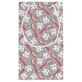 Petit Sac Cadeau Motif de dents d'arc-en-ciel (Dos)