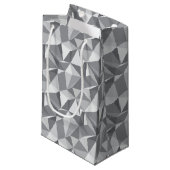 Petit Sac Cadeau Motif de diamant - polygone abstrait (Devant Angle)