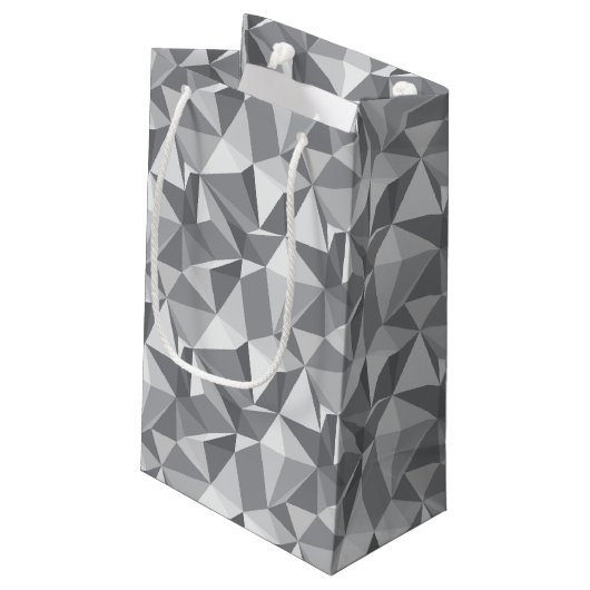 Petit Sac Cadeau Motif de diamant - polygone abstrait (Dos Angle)