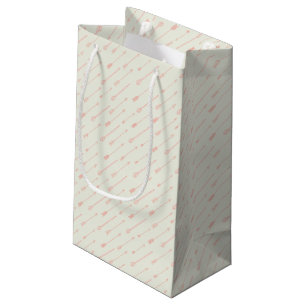 Petit Sac Cadeau Motif de flèches décrit par corail