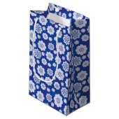 Petit Sac Cadeau motif de fleur (Devant Angle)