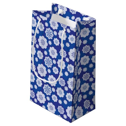 Petit Sac Cadeau motif de fleur (Dos Angle)