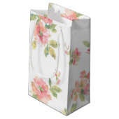 Petit Sac Cadeau Motif de fleurs (Dos Angle)