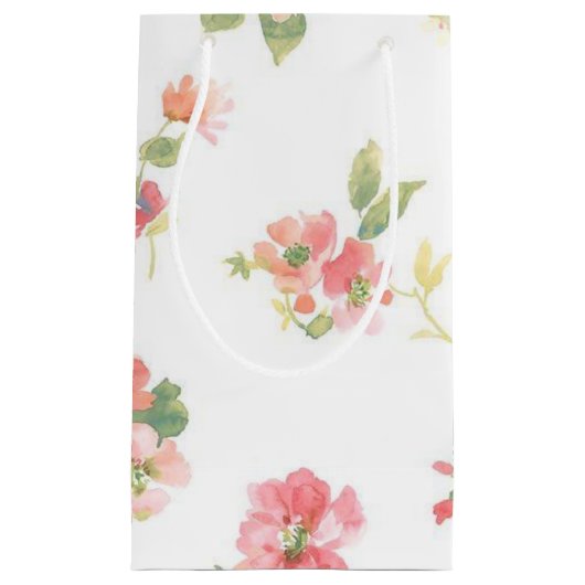 Petit Sac Cadeau Motif de fleurs (Devant)