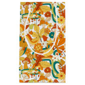 Petit Sac Cadeau Motif de fleurs de champignons Super rétro (Devant)