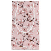 Petit Sac Cadeau Motif de fleurs de fleurs de cerisier (Devant)