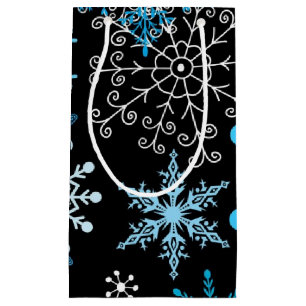 Petit Sac Cadeau Motif de flocon de neige
