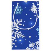 Petit Sac Cadeau Motif de flocon de neige	 (Dos)
