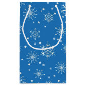 Petit Sac Cadeau Motif de flocon de neige (Dos)