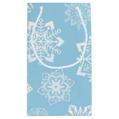 Petit Sac Cadeau Motif de flocon de neige (Dos)