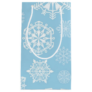 Petit Sac Cadeau Motif de flocon de neige
