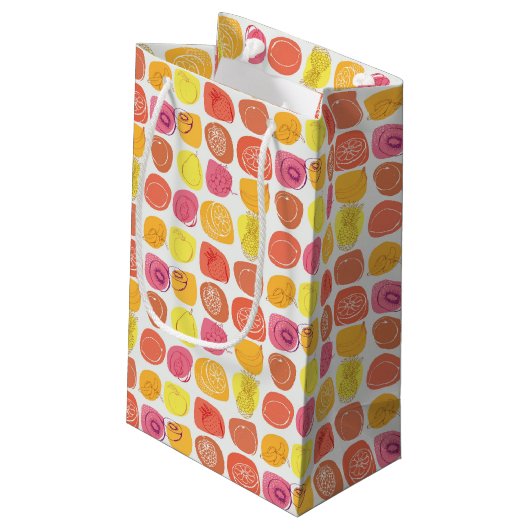 Petit Sac Cadeau Motif de fruit (Dos Angle)
