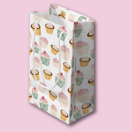 Petit Sac Cadeau Motif de gâteau cupcake