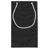 Petit Sac Cadeau Motif de grille en métal - arrière - plan (Dos)