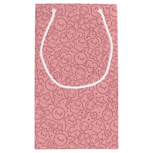 Petit Sac Cadeau Motif de Kawaii avec les gâteaux mignons (Dos)