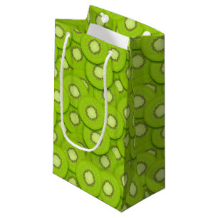 Petit Sac Cadeau motif de la fête des fruits de kiwi carrelé