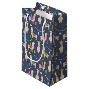 Petit Sac Cadeau Motif de lama de célébration