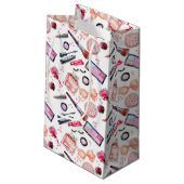 Petit Sac Cadeau Motif de maquillage d'aquarelle (Dos Angle)