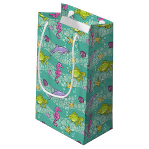 Petit Sac Cadeau Motif de mer d'été